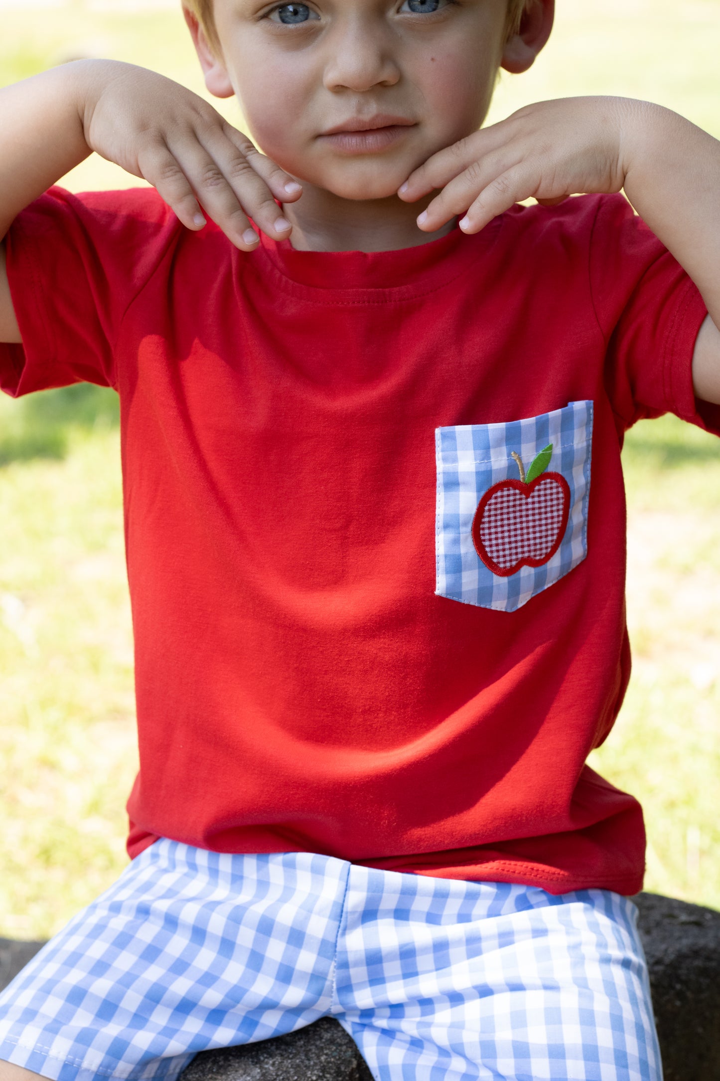 Sweet Apple Shorts Set
