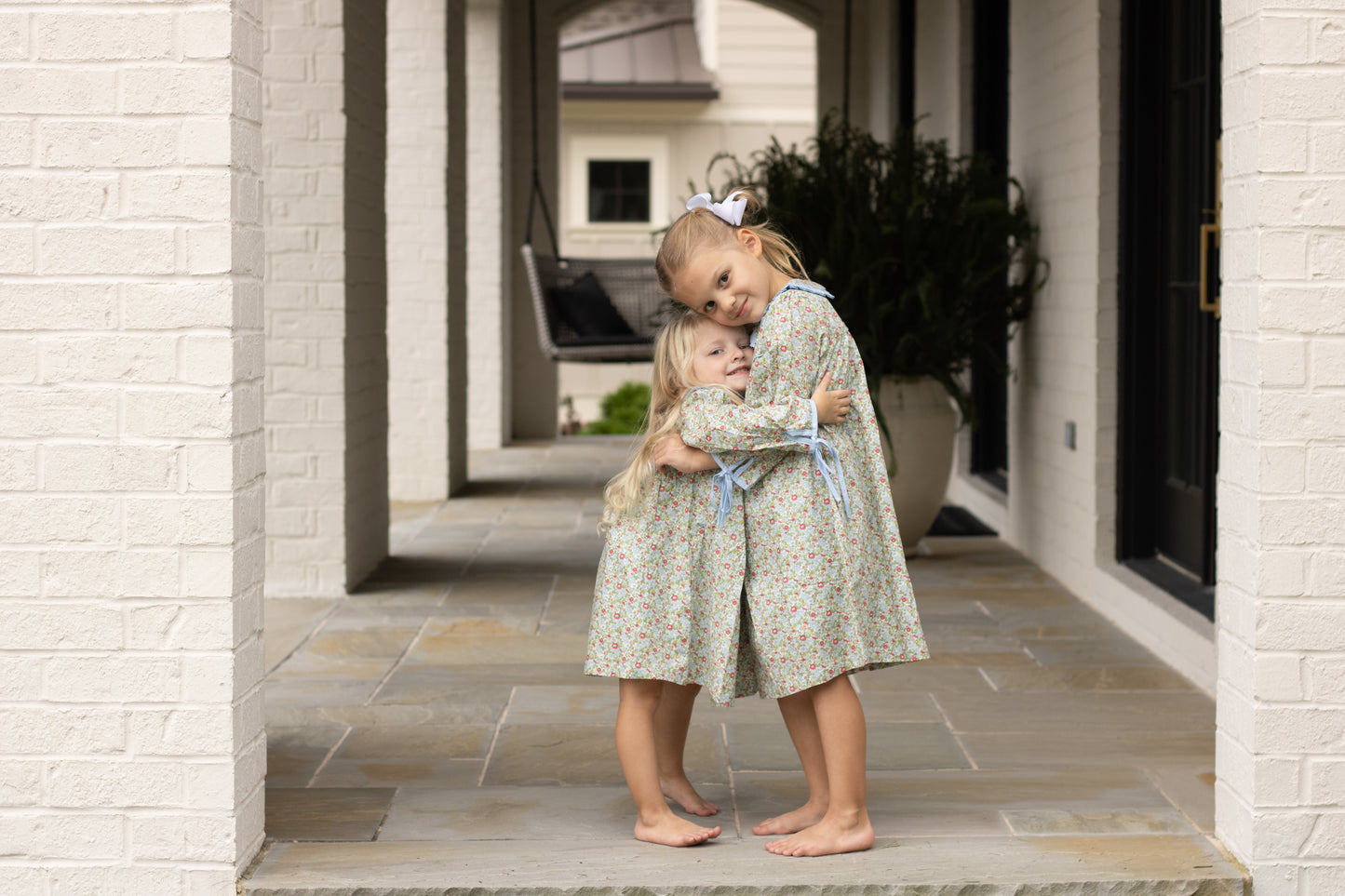 Cecilia Green & Blue Floral Dress