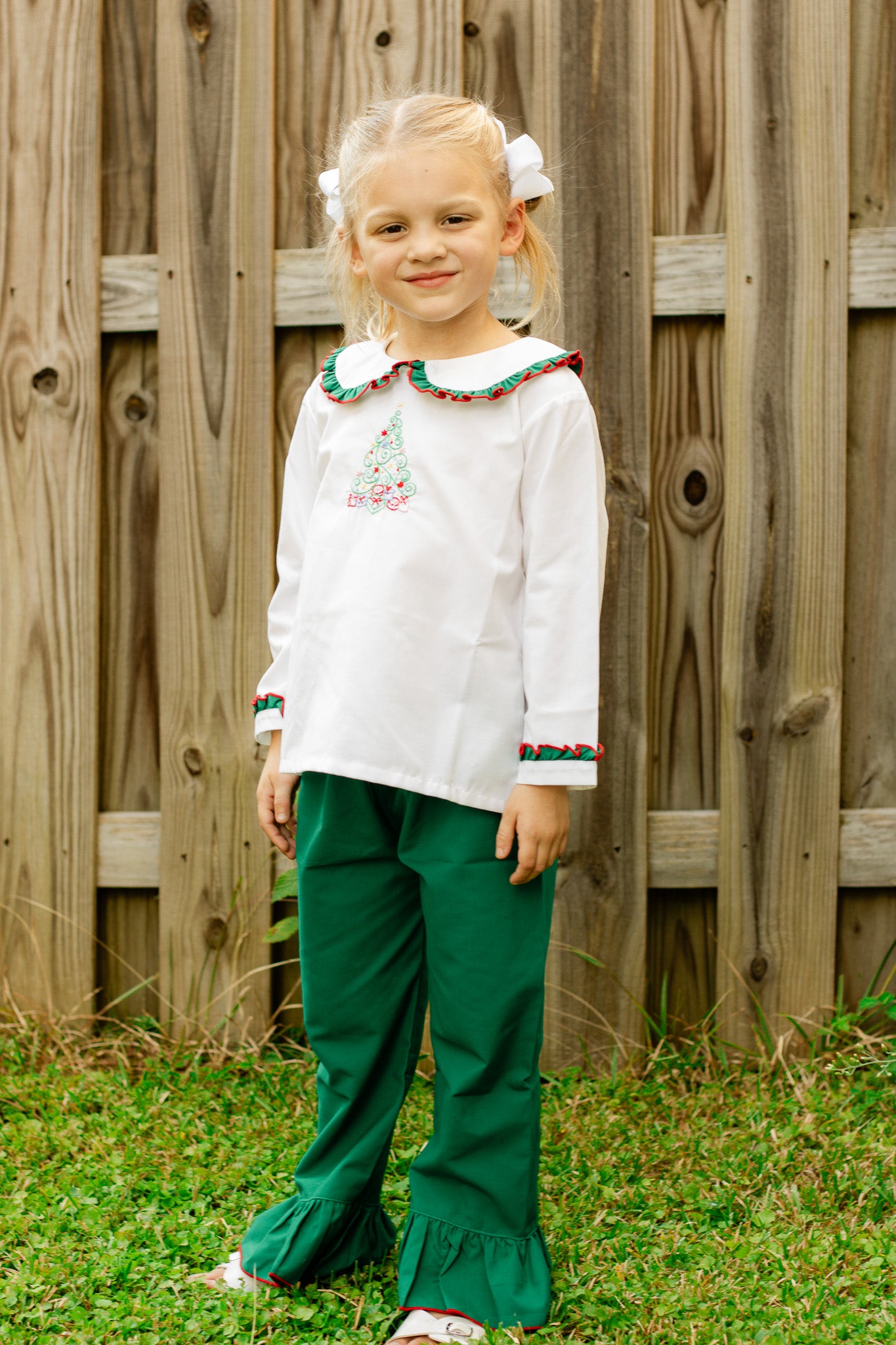O Christmas Tree Girls Pants Set
