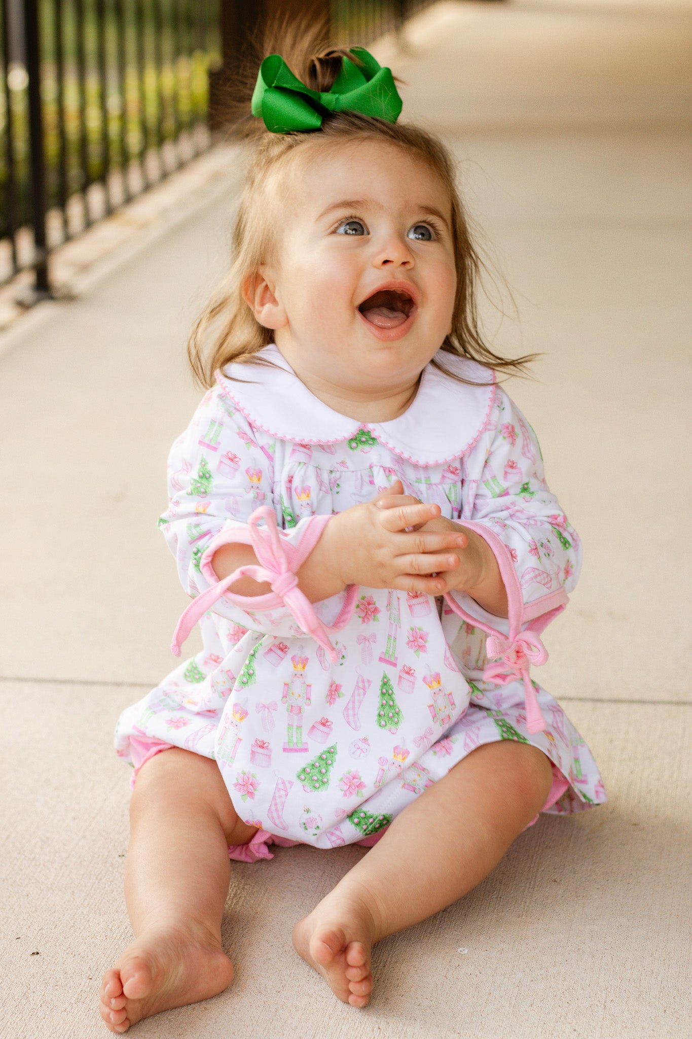 Mary Charlotte Preppy Christmas Bloomer Set
