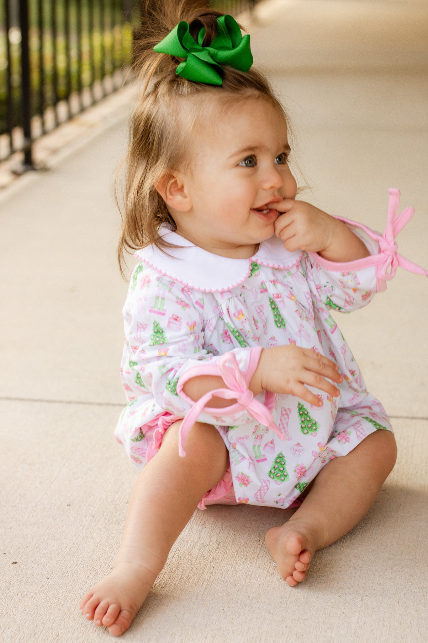 Mary Charlotte Preppy Christmas Bloomer Set