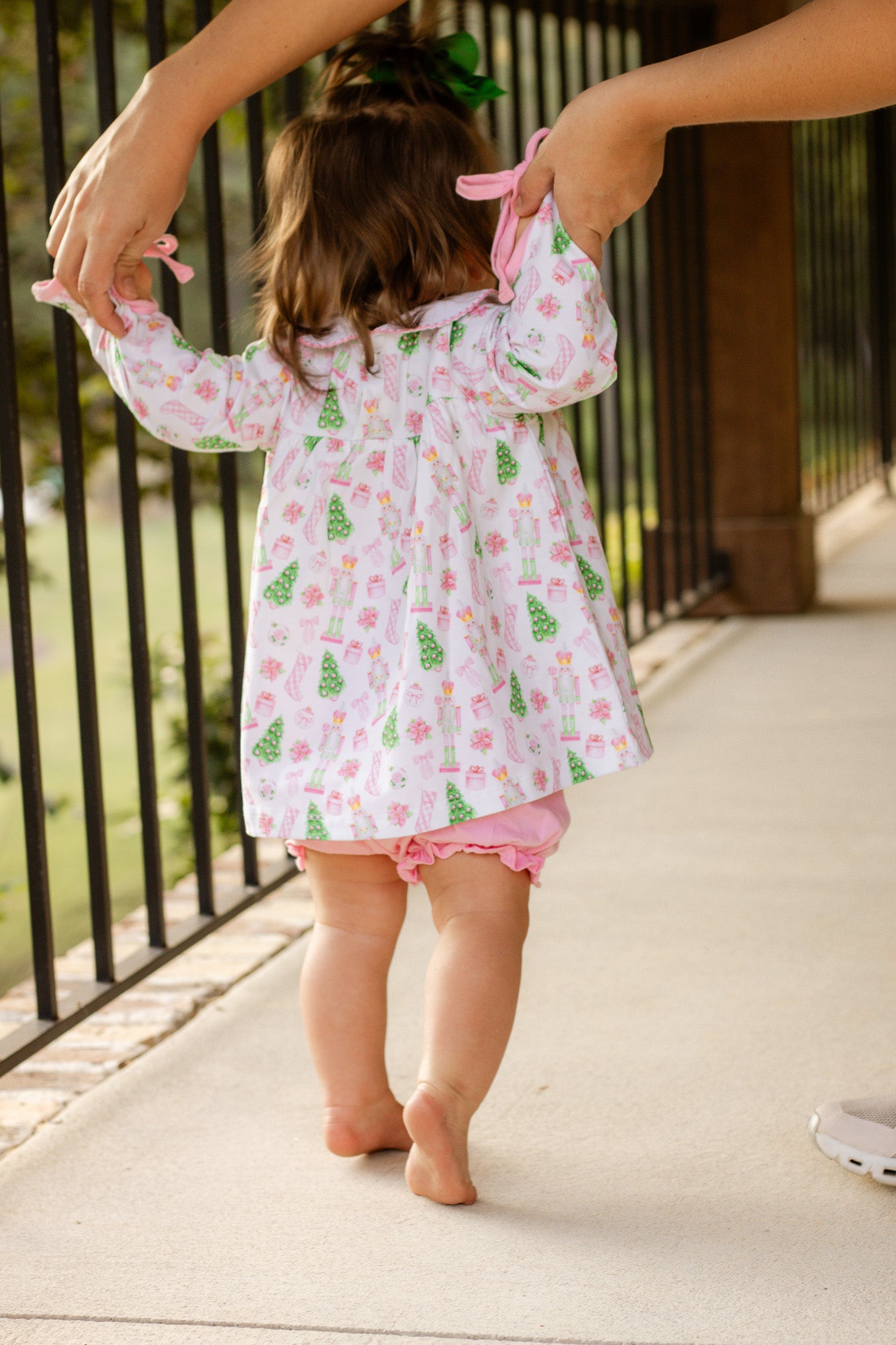 Mary Charlotte Preppy Christmas Bloomer Set