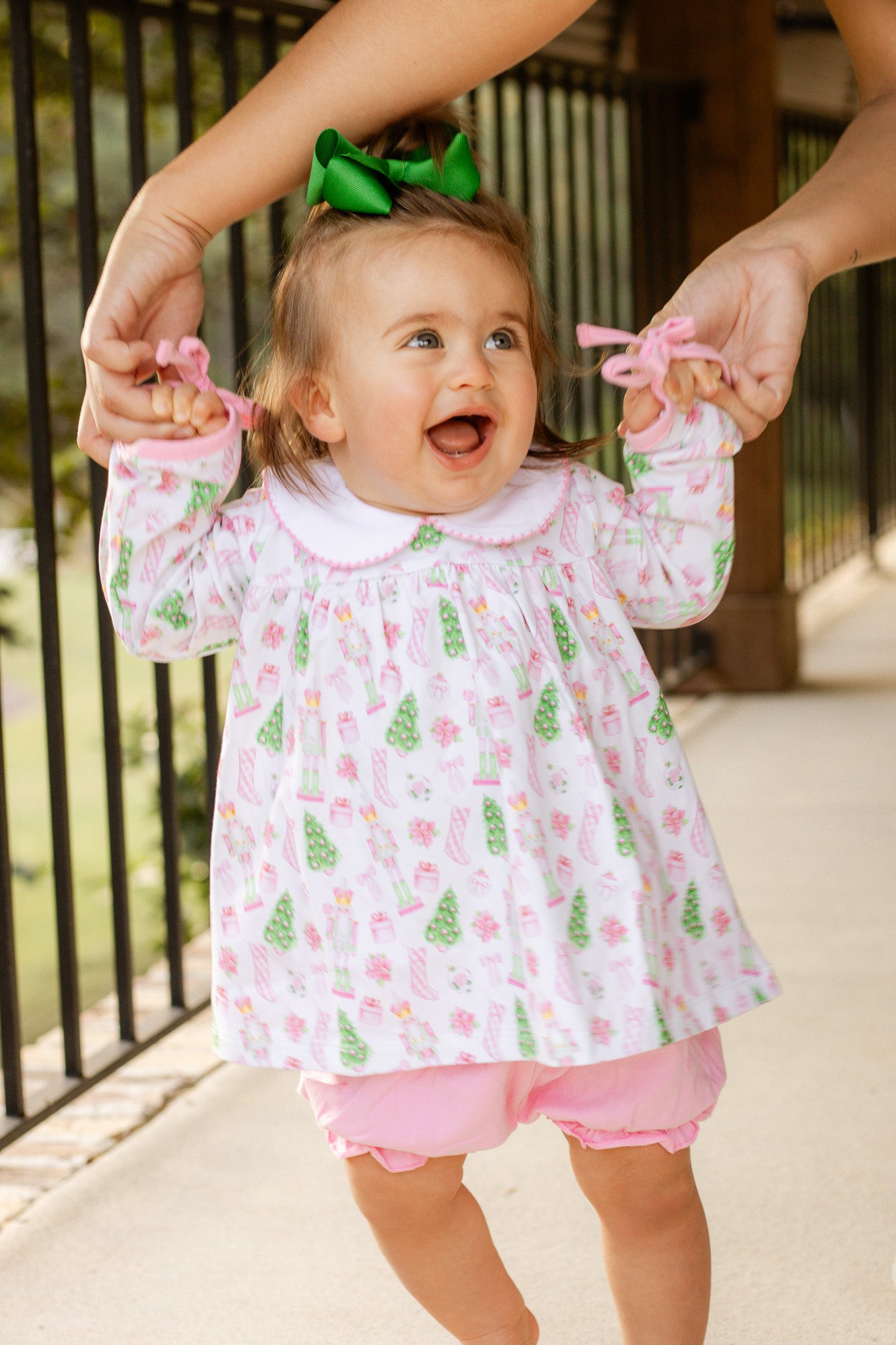 Mary Charlotte Preppy Christmas Bloomer Set