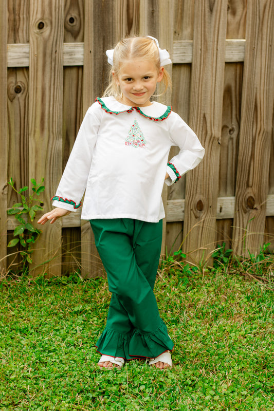 O Christmas Tree Girls Pants Set