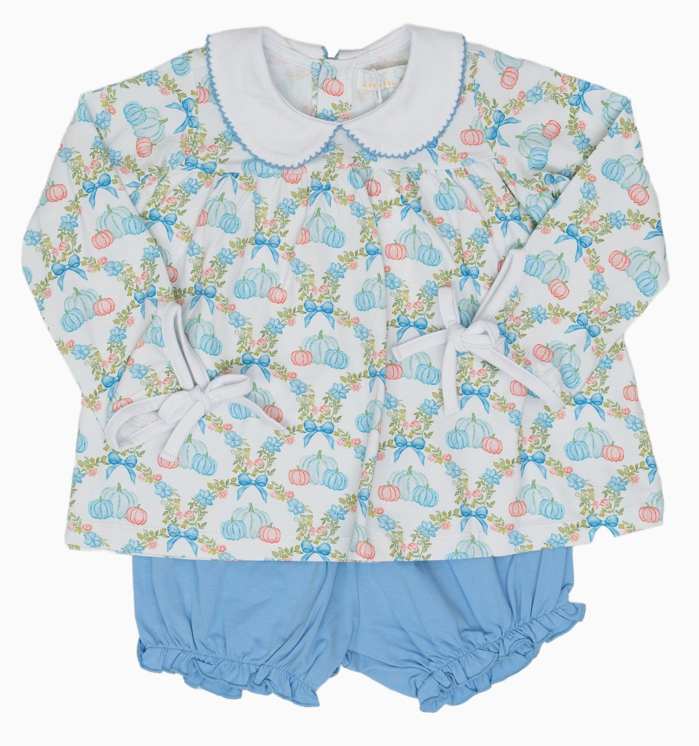 Mary Charlotte Pumpkin Bow Bloomer Set