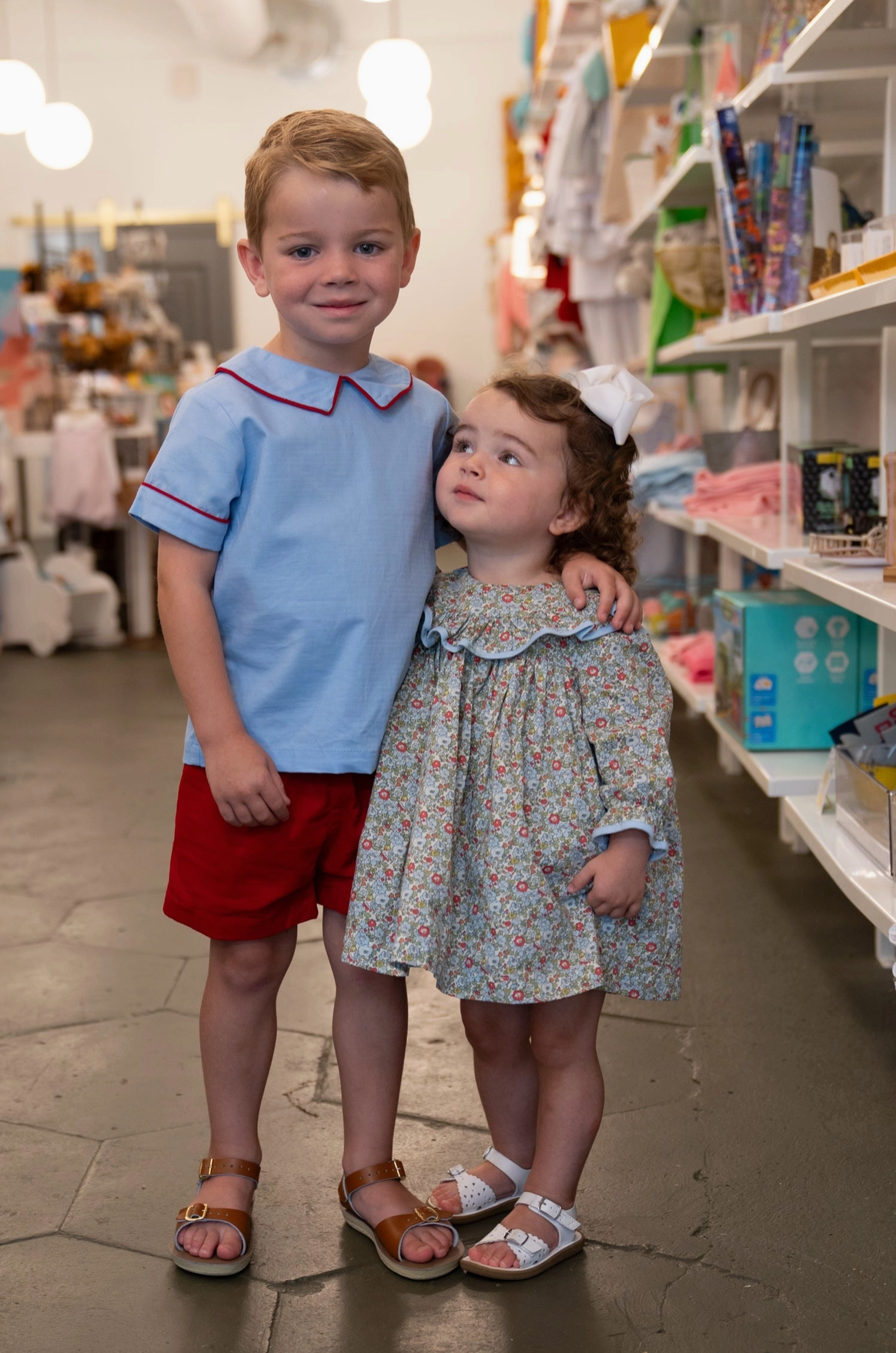 Layla Green & Blue Floral Bloomer Set