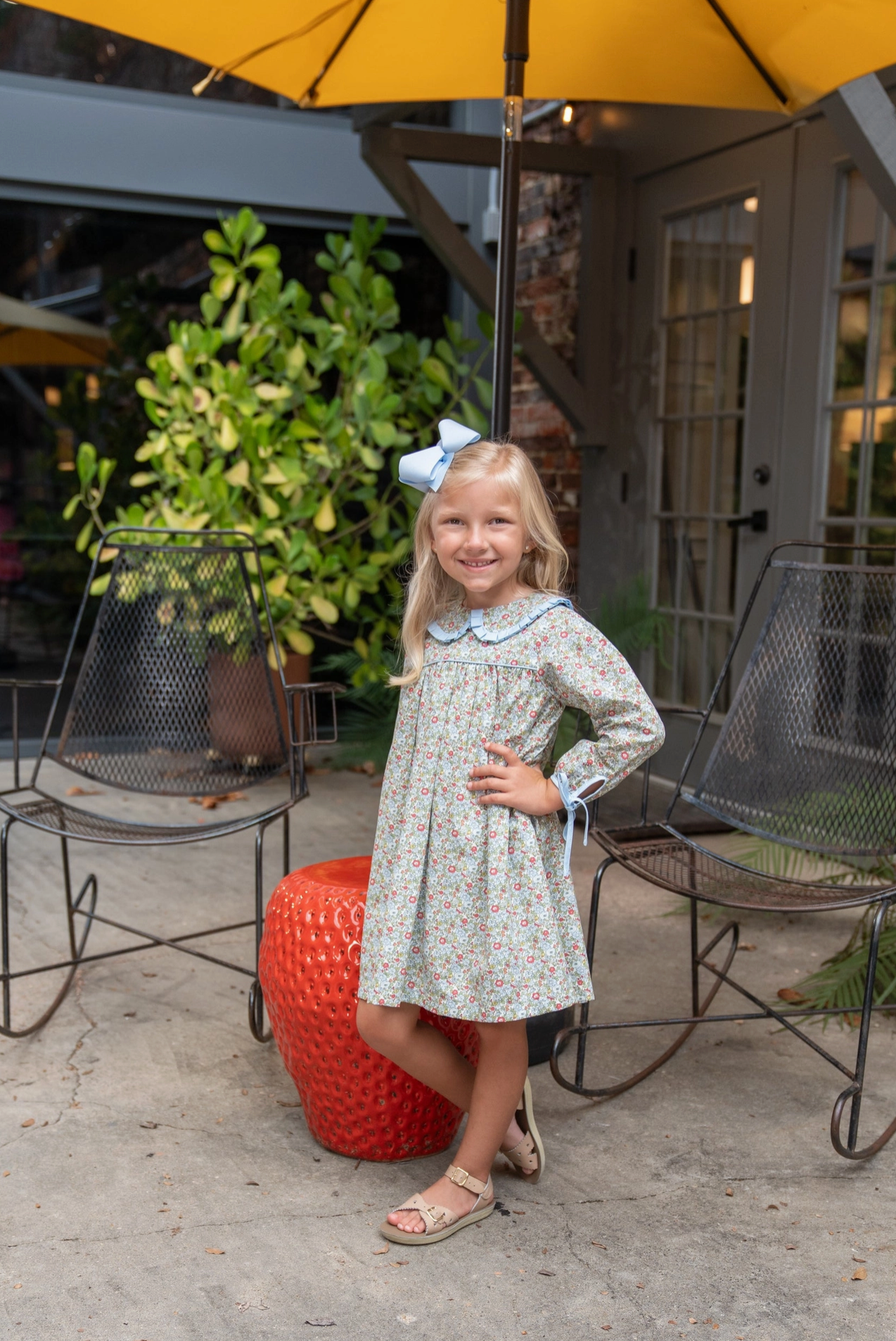 Cecilia Green & Blue Floral Dress