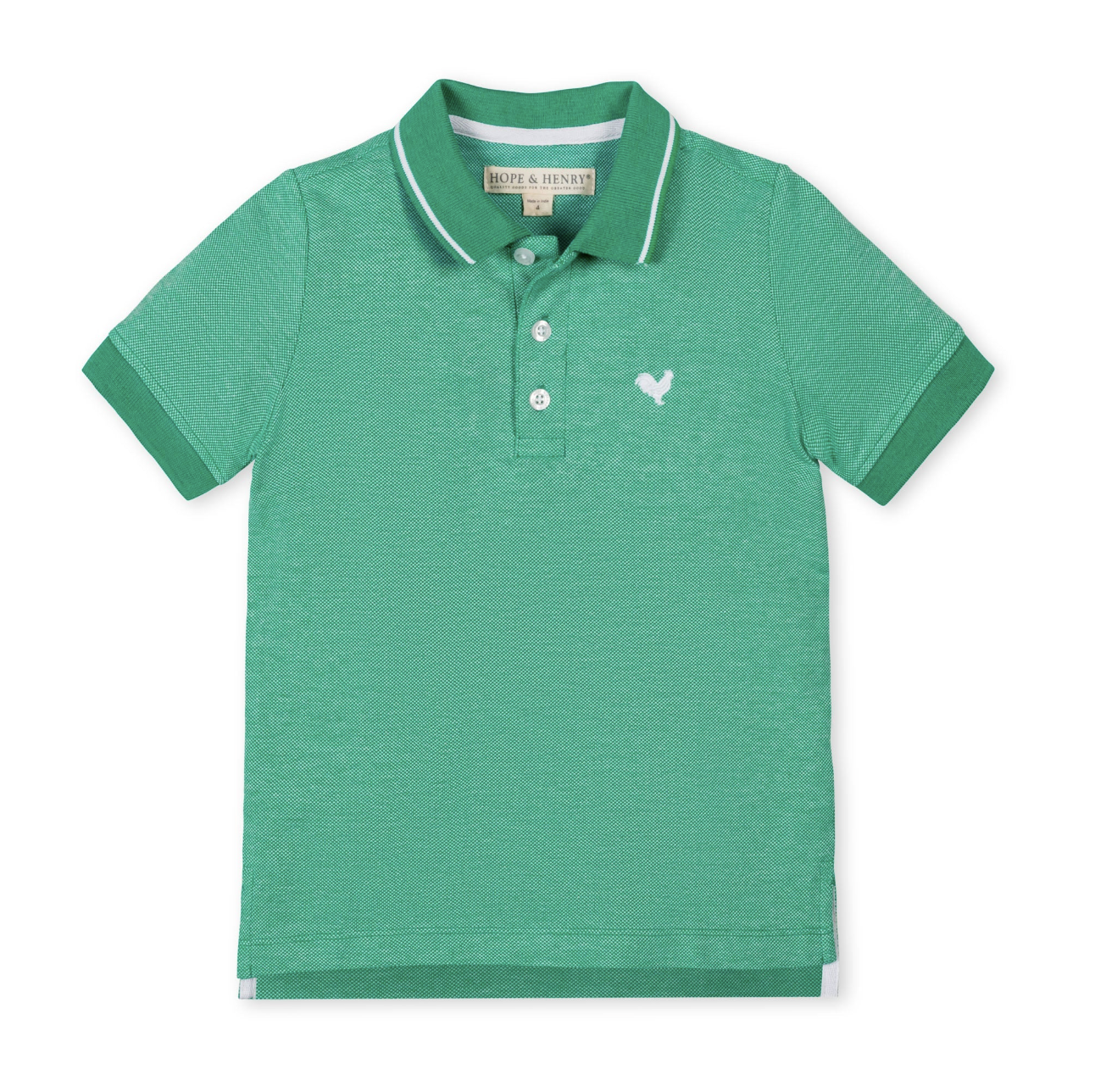 Organic Pique Polo - Kelly Green