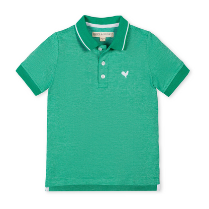 Organic Pique Polo - Kelly Green