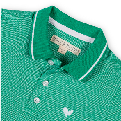 Organic Pique Polo - Kelly Green
