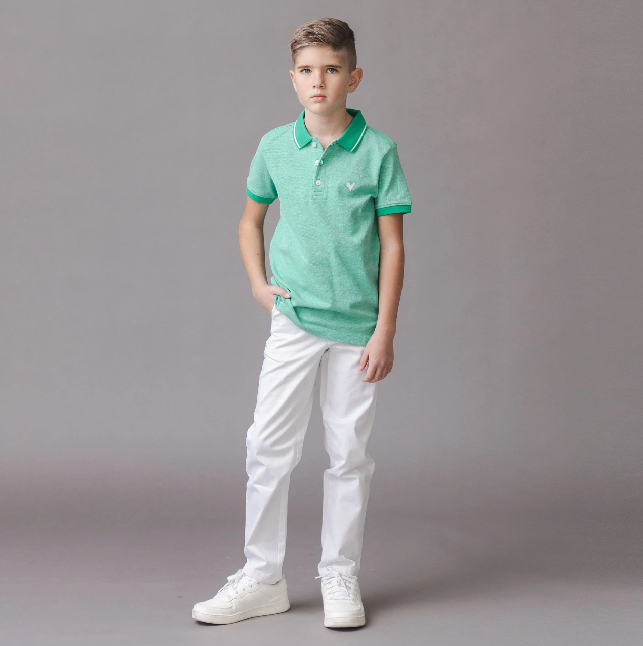 Organic Pique Polo - Kelly Green