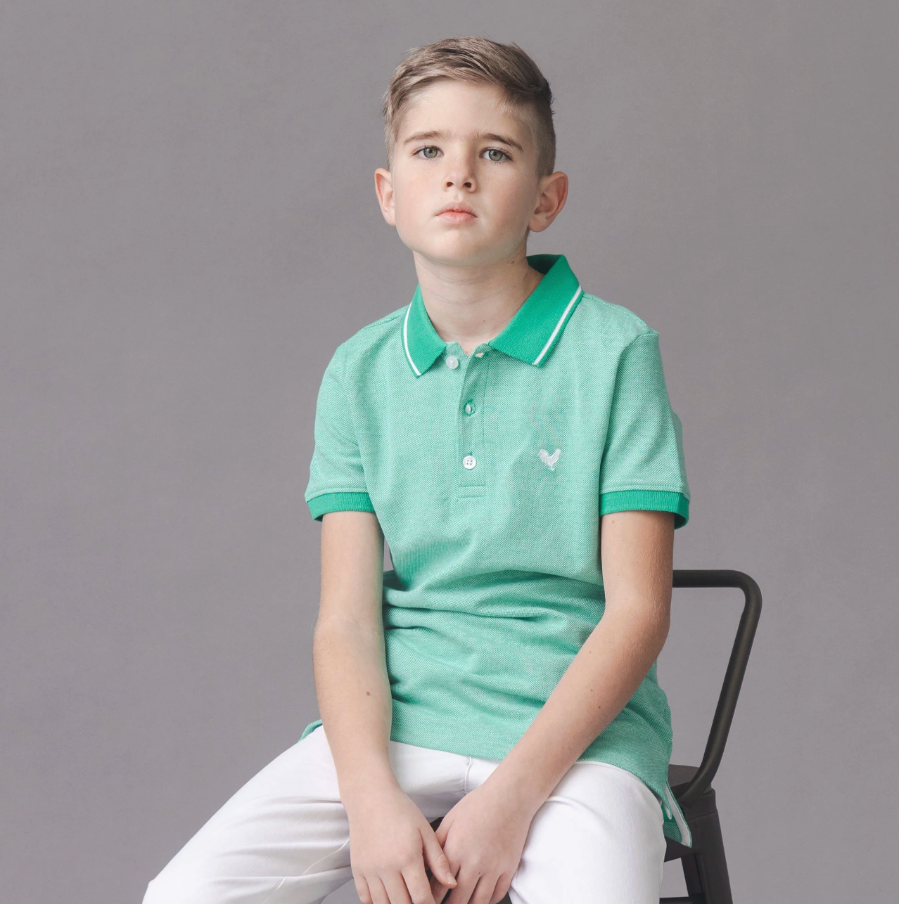 Organic Pique Polo - Kelly Green