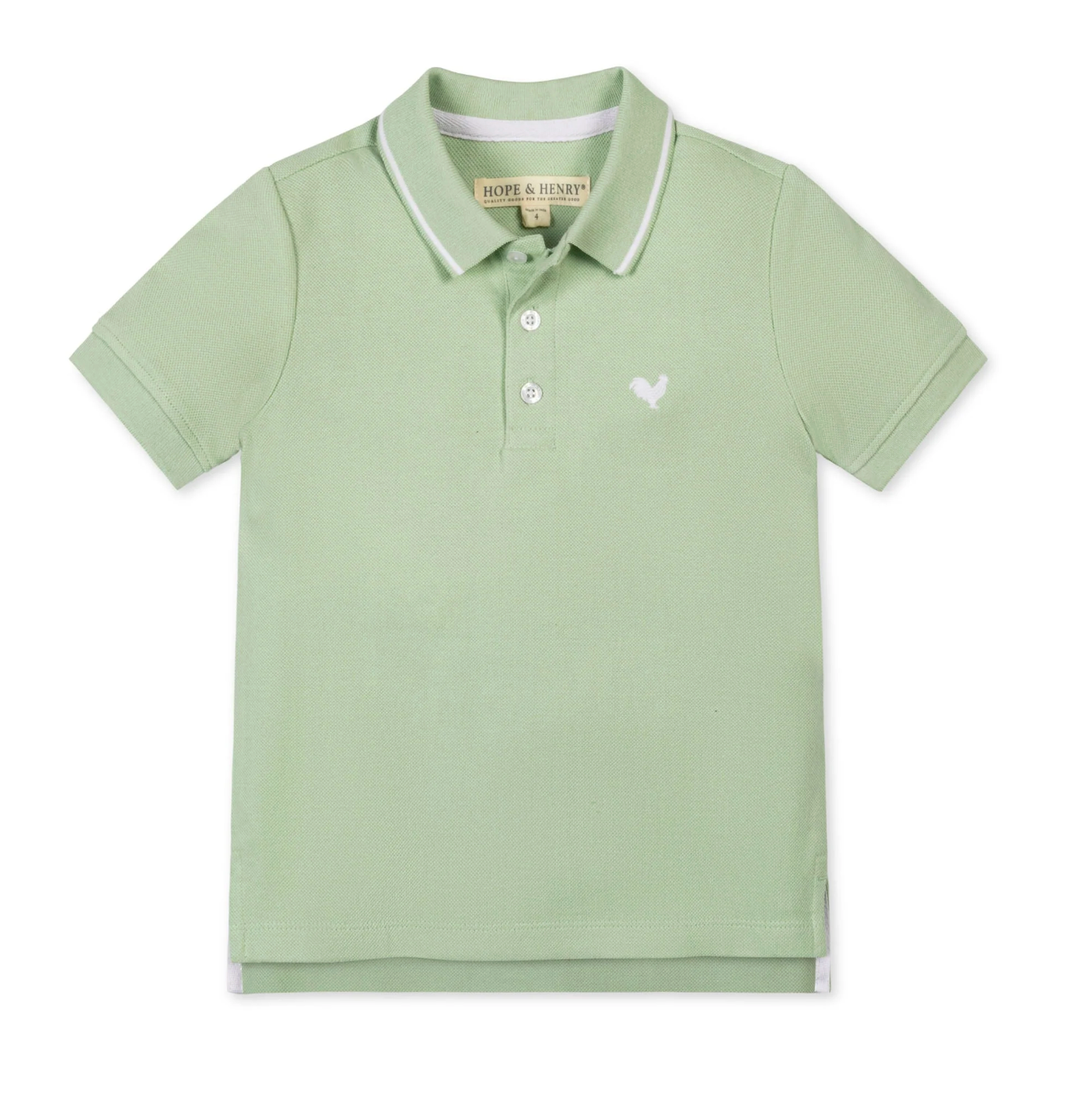 Organic Pique Polo - Soft Green