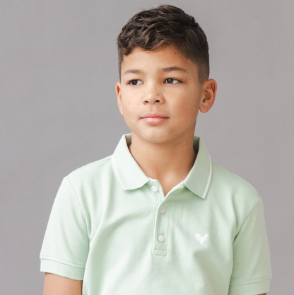 Organic Pique Polo - Soft Green