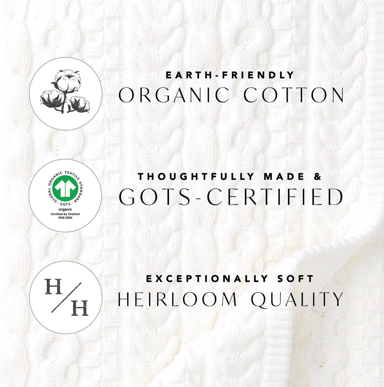 Organic Cable Knit Sweater Romper - Soft White