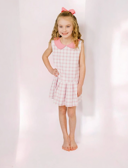 Susannah Dress - Pink Gingham