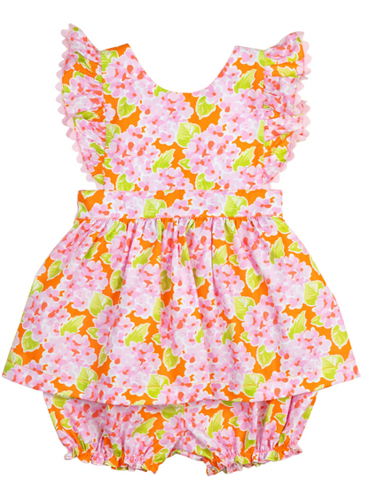 Pink Bunch of Flowers Penny Bloomer Set