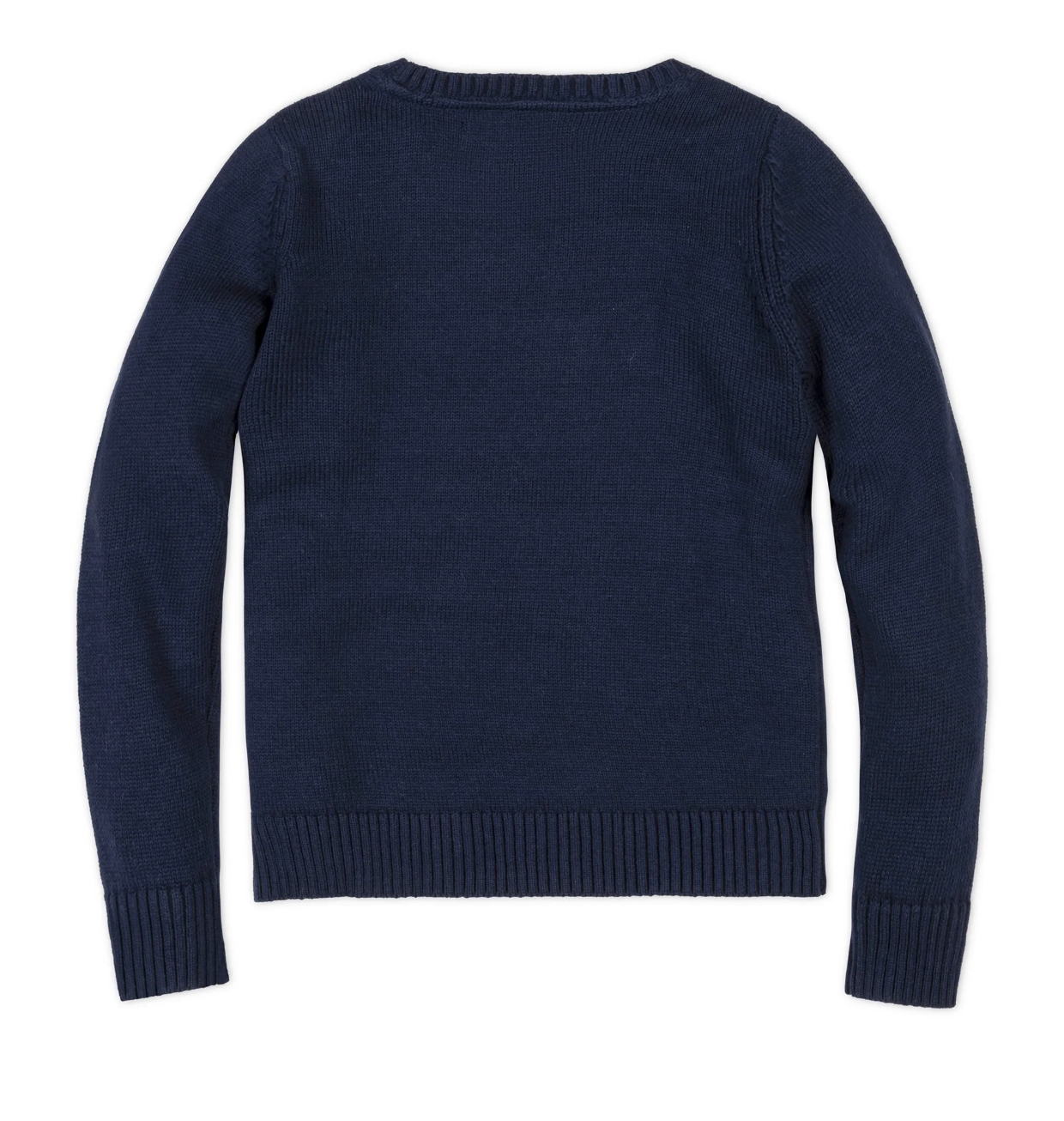 Organic Crew Neck Flag Sweater - Boys Navy