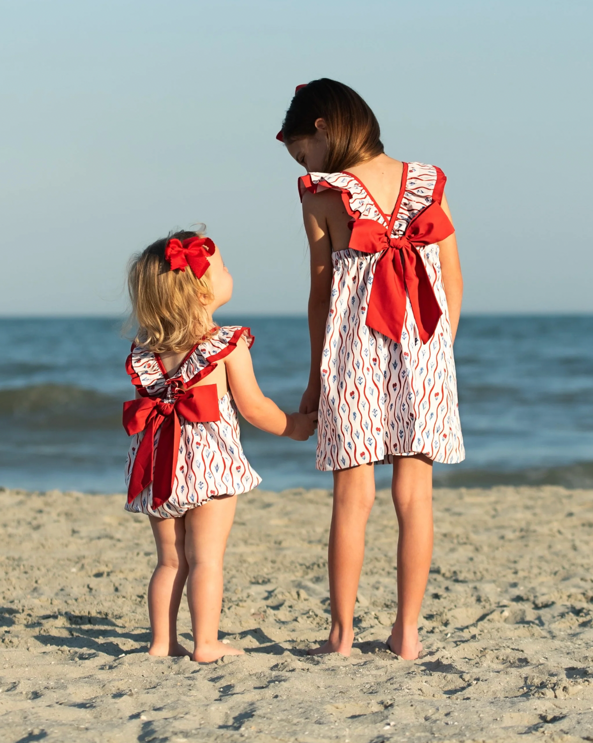 Red, White, & Blue Floral Josie Bubble