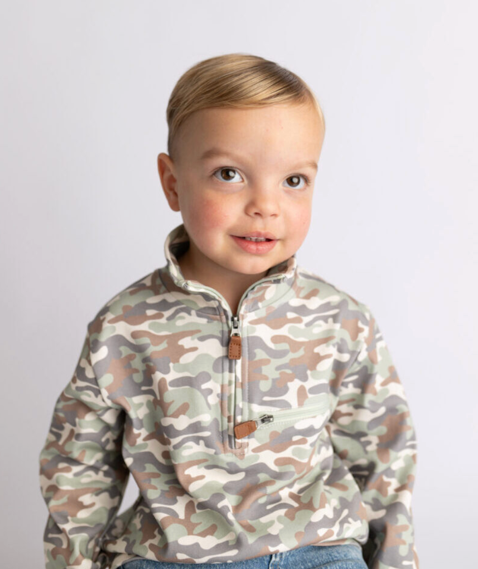 Barrett Quarter Zip Pullover - Camo