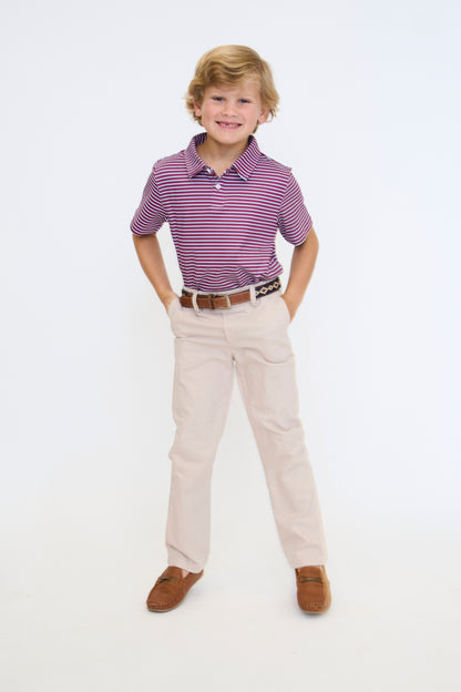 Maroon & Navy Heritage Polo