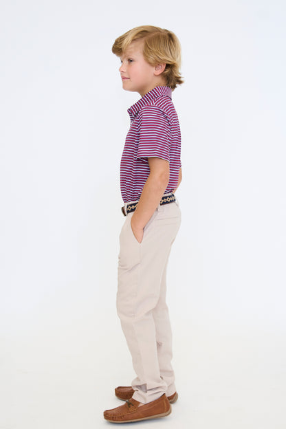 Maroon & Navy Heritage Polo