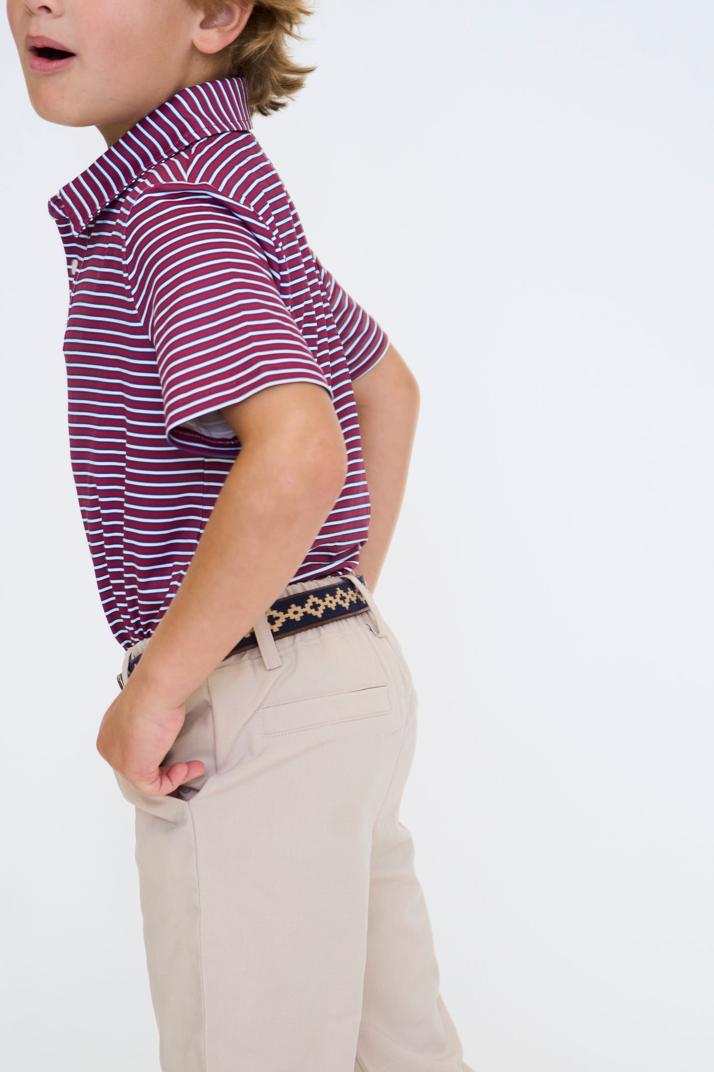 Maroon & Navy Heritage Polo
