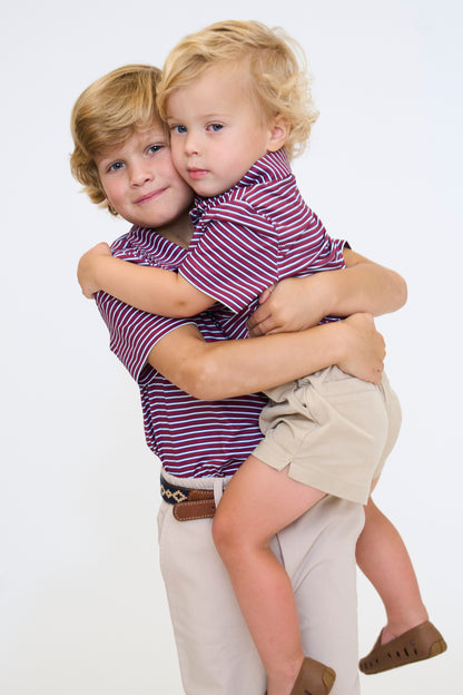 Maroon & Navy Heritage Polo
