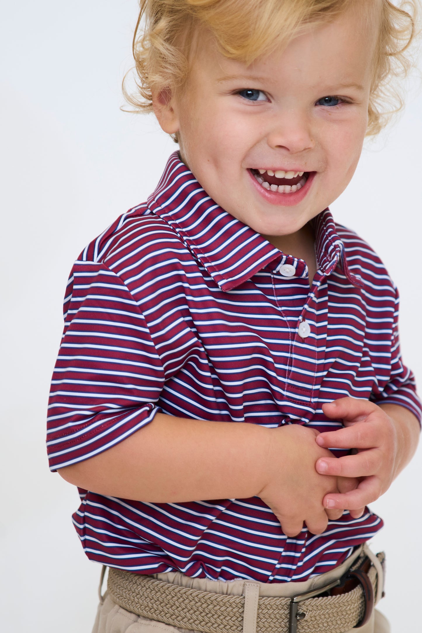 Maroon & Navy Heritage Polo